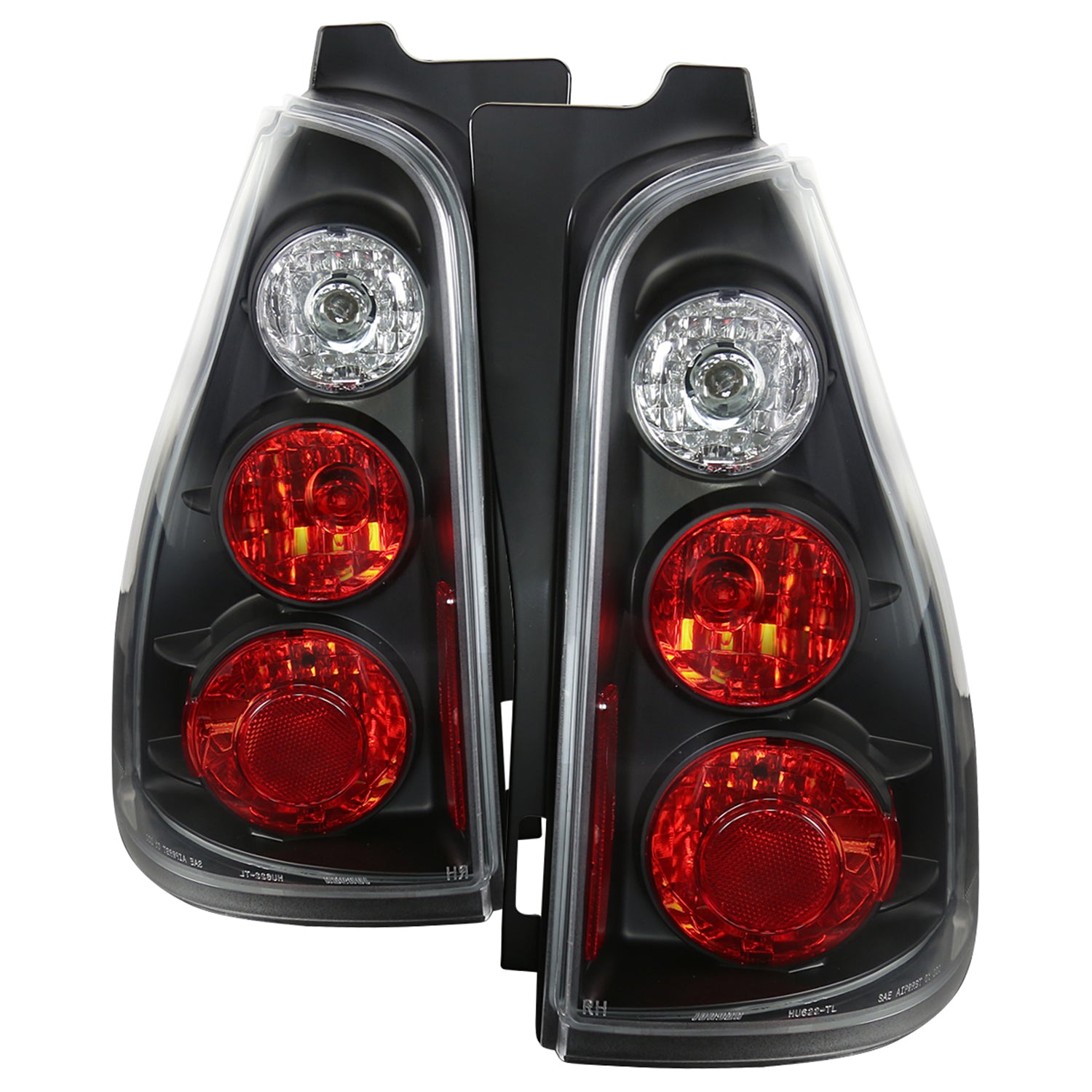 2003-2005 Toyota 4Runner Tail Lights Matte Black Housing/Clear Lens