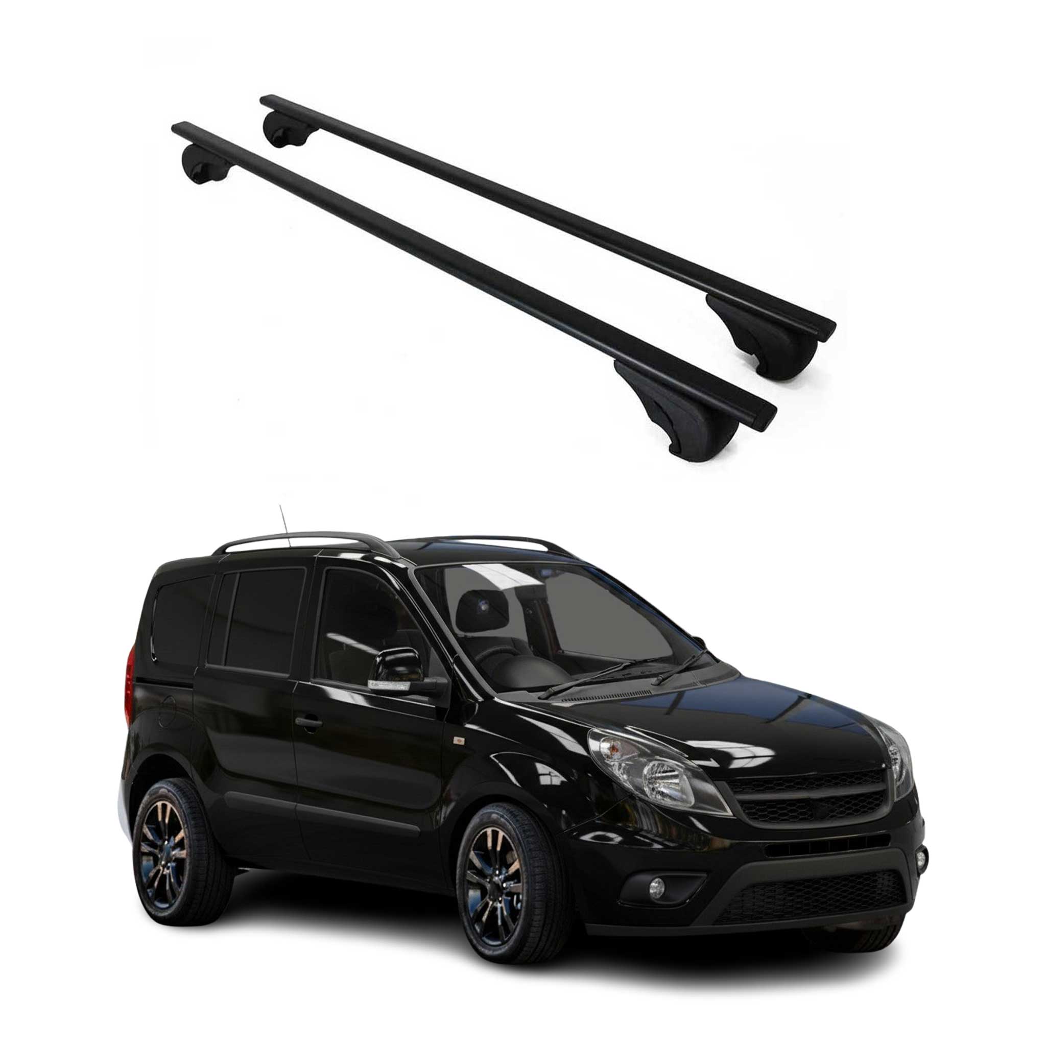 2015-2022 Ram Promaster City Roof Rack Cross Bars Black
