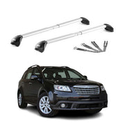 Roof Rack Cross Bars for Subaru Tribeca 2005-2014 Aluminium Grey 2 Pcs