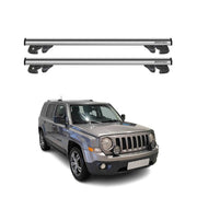 2007-2010 Jeep Patriot Roof Rack Cross Bars Silver