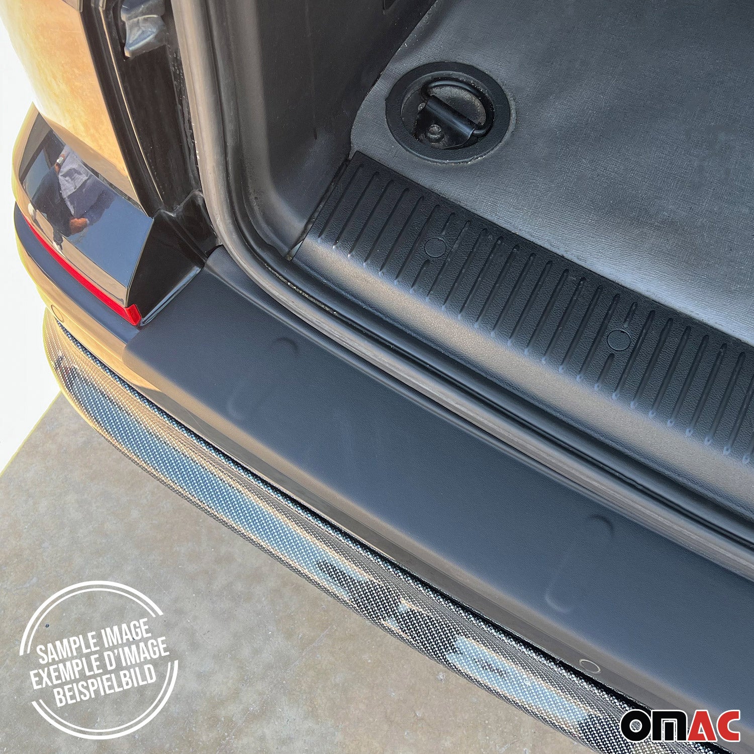 2025-2026 VW ID.Buzz Rear Bumper Sill Cover Protector Guard ABS Acrylic Matte Black