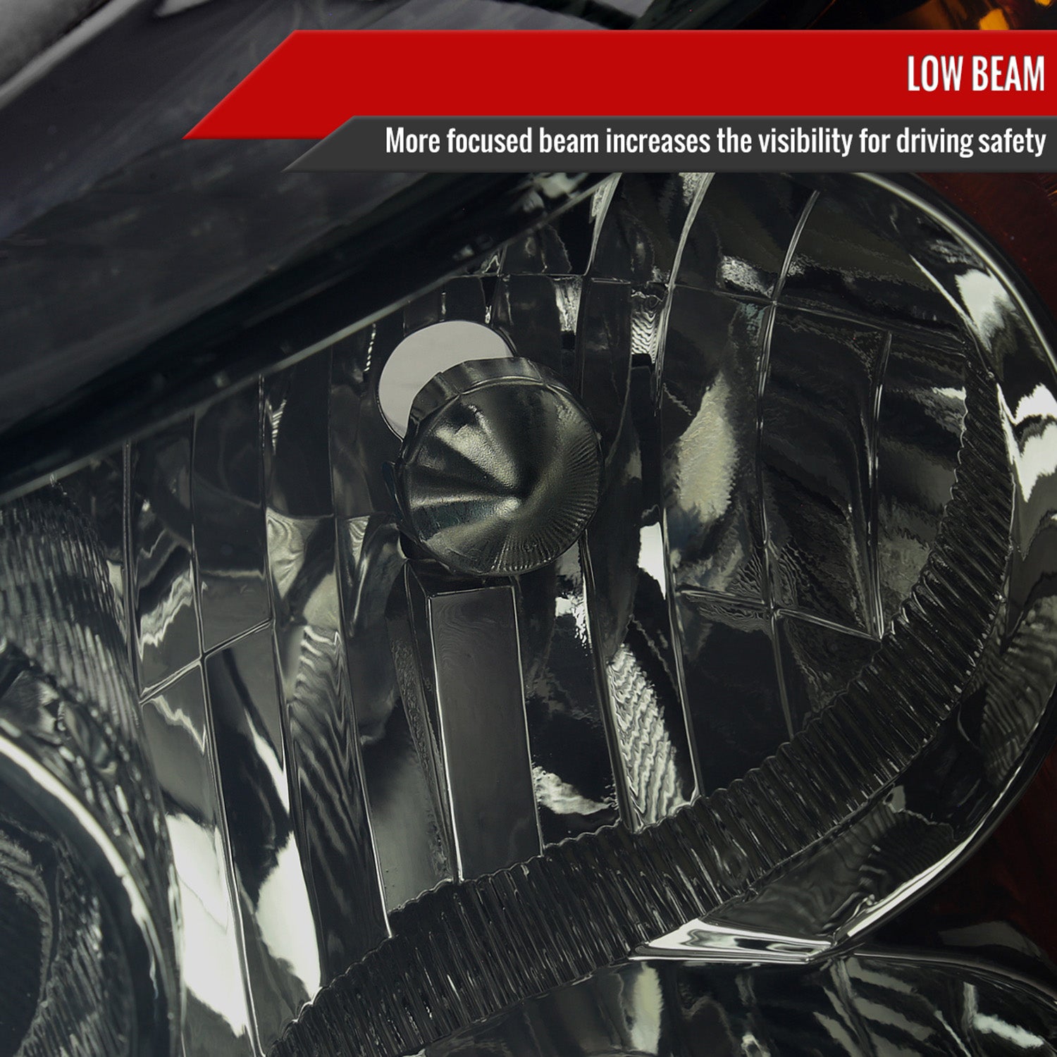 2006-2008 Toyota RAV4 Factory Style Headlights Chrome Housing/Smoke Lens