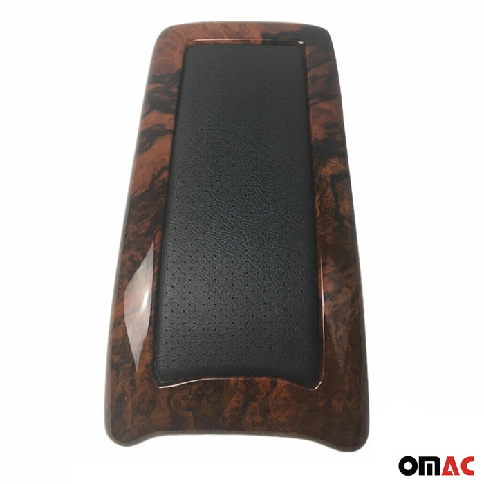 Armrest Box Lid Cover  for Mercedes CLK Class C208 1997-2002 Leather  Walnut