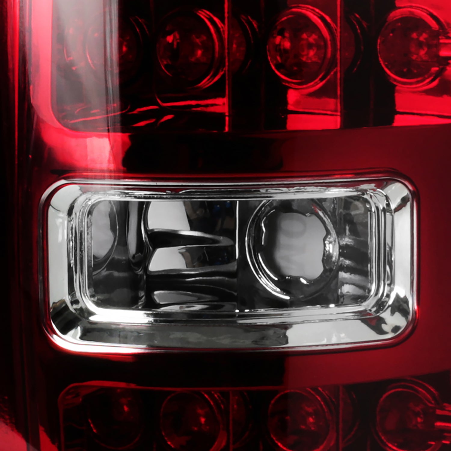 2009-2014 Ford F-150 LED Tail Lights Chrome Housing/Red Lens