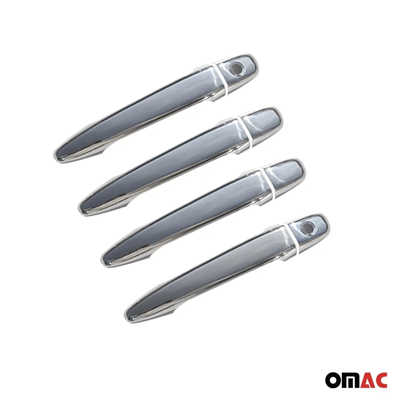 2008-2013 Toyota Highlander Car Door Handle Cover Protector Stainless Steel 2 Key Hole