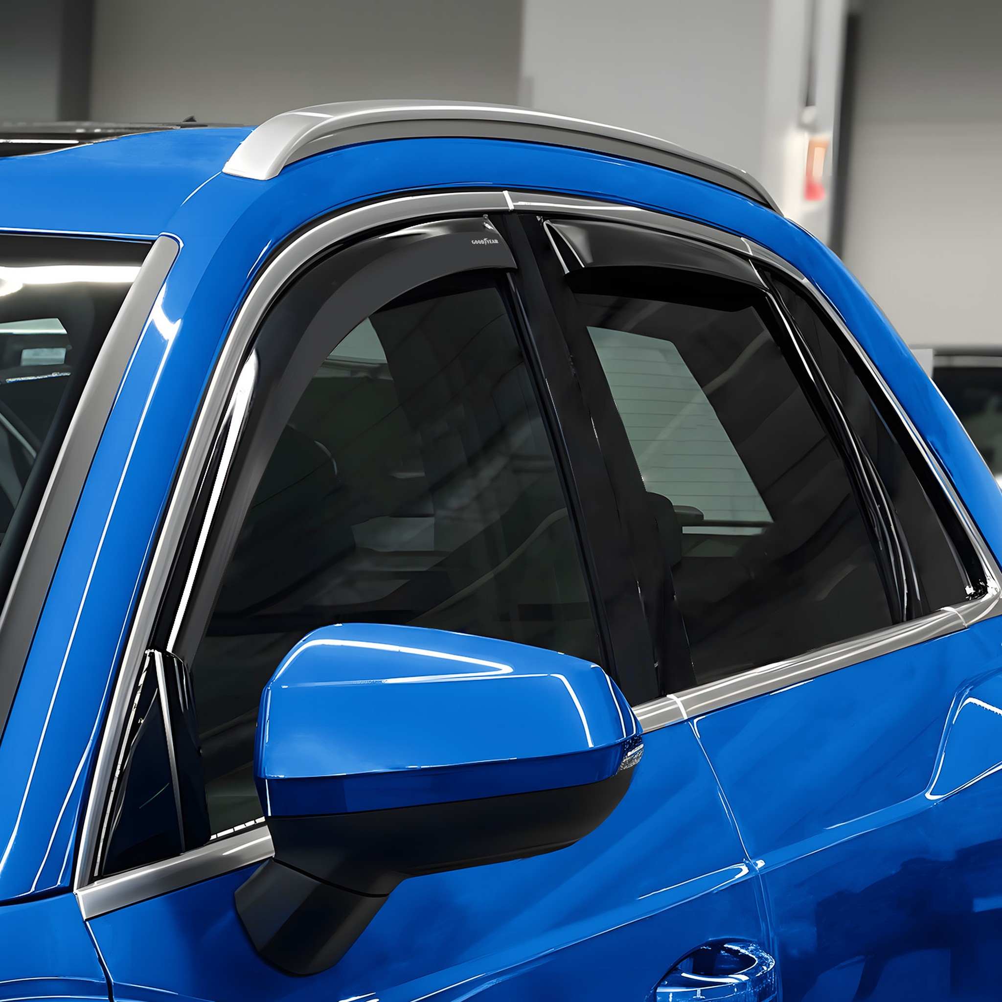 Goodyear Wind Deflectors for Audi Q3 2019-2026 In-channel Premium Smoke 4Pcs