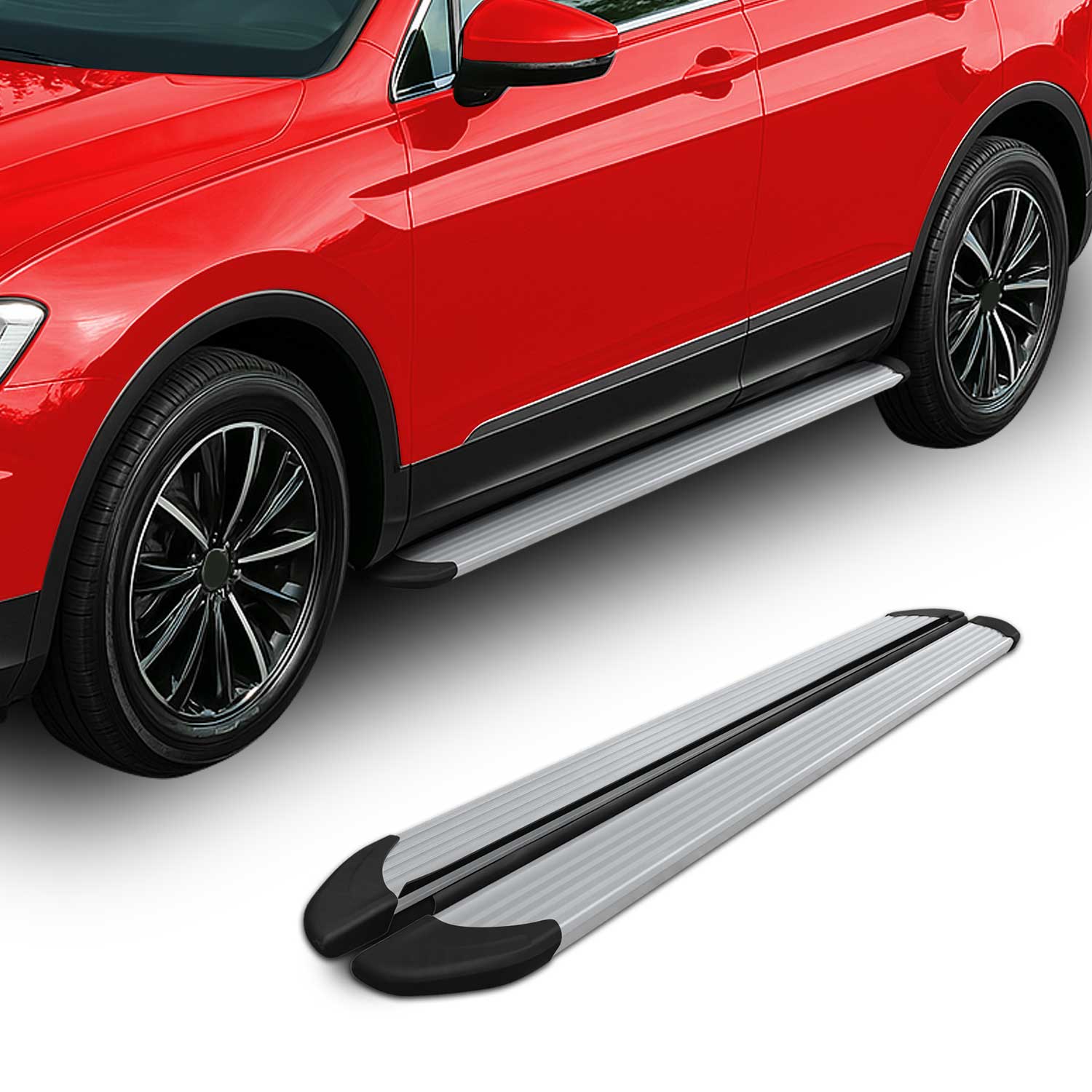 2019-2025 Toyota RAV4 Hybrid Running Boards Side Steps Silver