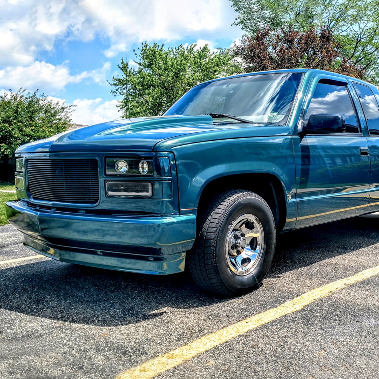 1988-1998 Chevy/GMC C10 C/K LED Strip Bumper Corner Signal Lights Matt Black