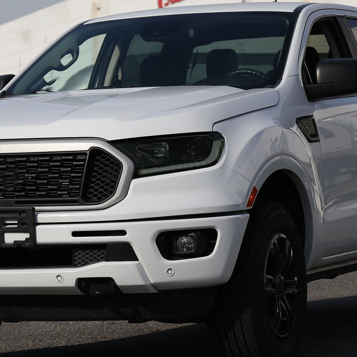 2019-2022 Ford Ranger Sequential LED Bar Projector Headlights Matt Smoke