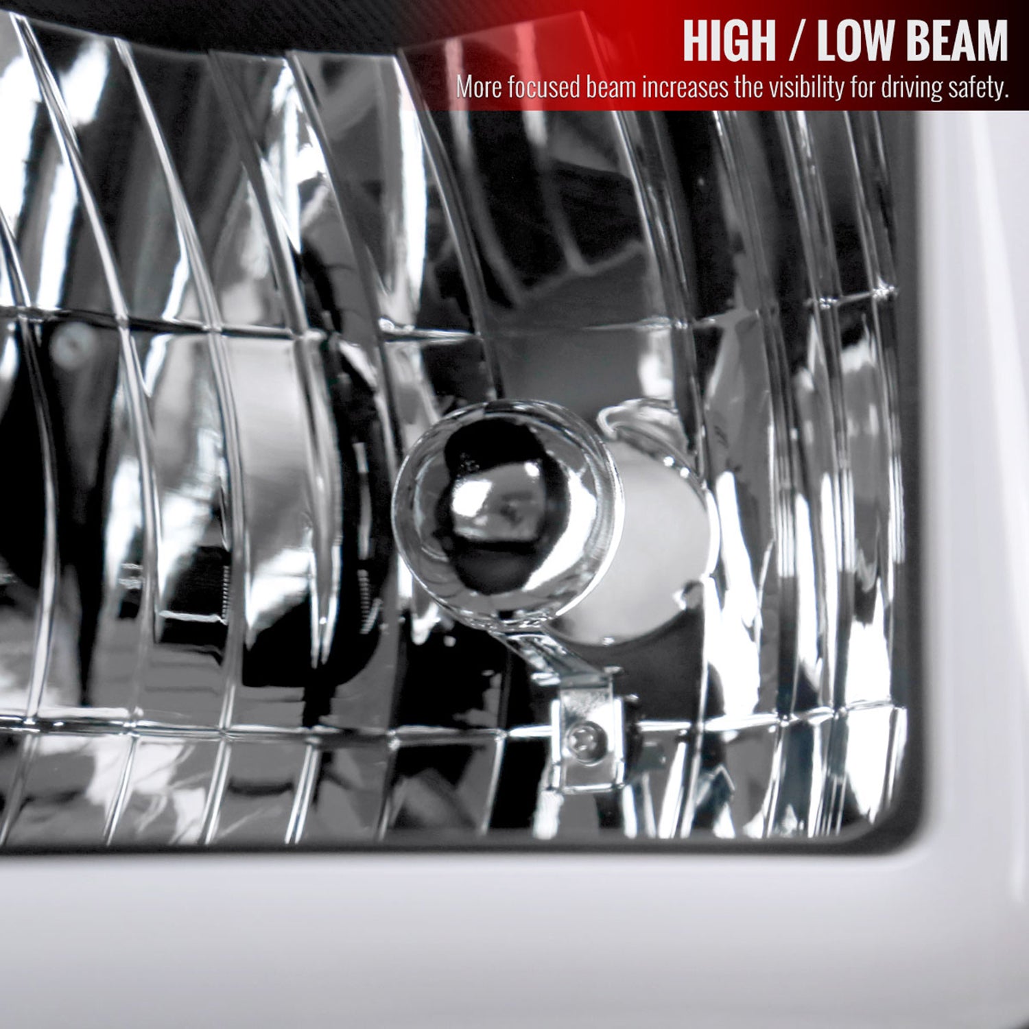 2011-2016 Ford F-250/350/450/550 Super Duty LED CBar Factory Headlights Black