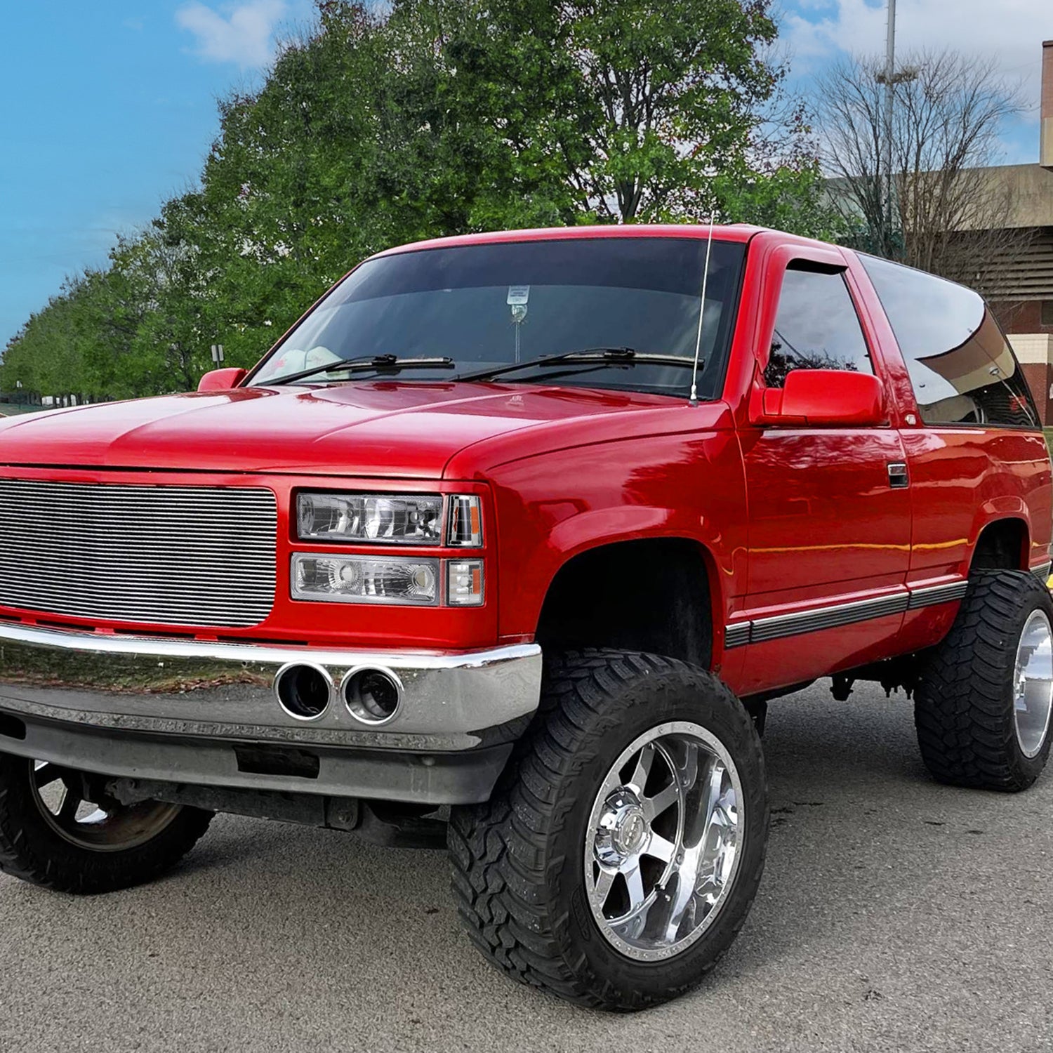 1994-1998 GMC C10/Sierra/Yukon Factory Headlights Bumper&Corner Lights Chrome