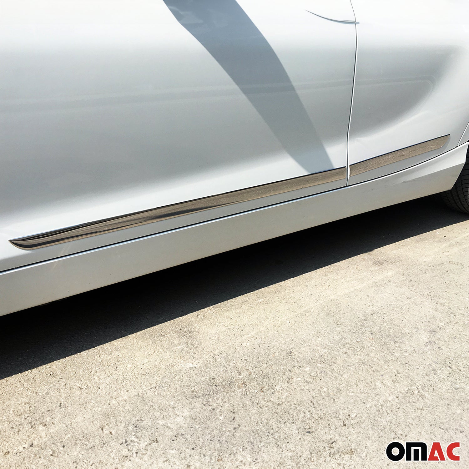 2017-2020 Nissan Rogue Sport Side Door Molding Trim Skirt Garnish Stainless Steel Gloss 4Pcs