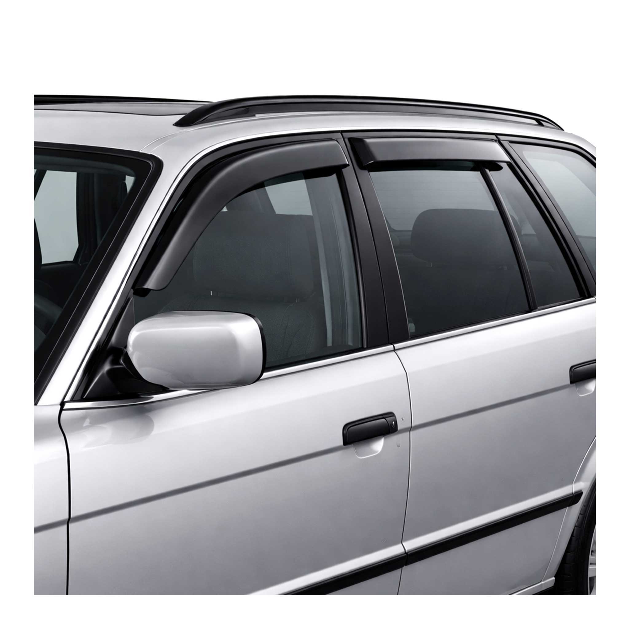 1989-1995 BMW 5 Series M5 E34 Sedan & Touring Window Visor Vent Rain Deflector 2Pcs Smoke