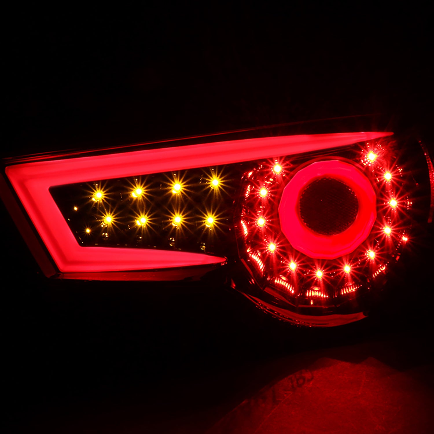 2012-2016 Scion FRS/ Subaru BRZ/ Toyota 86 LED Tail Lights Jet Black/Clear