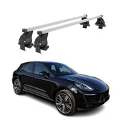 2015-2025 Porsche Macan Roof Rack Cross Bars Silver
