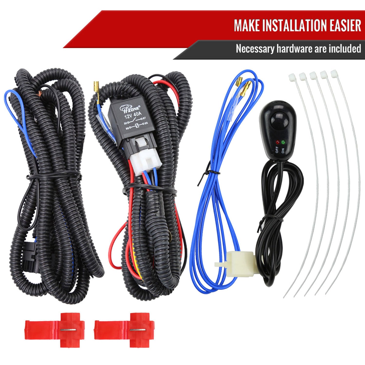 2015-2020 Chevy Tahoe/Suburban H8 Fog Lights Kit Chrome Housing/Clear Lens