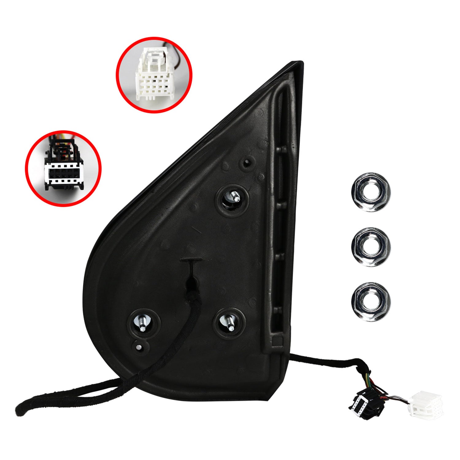 2007-2013 Chevy Silverado/GMC Sierra Matt Black Heated Side Mirror Passenger