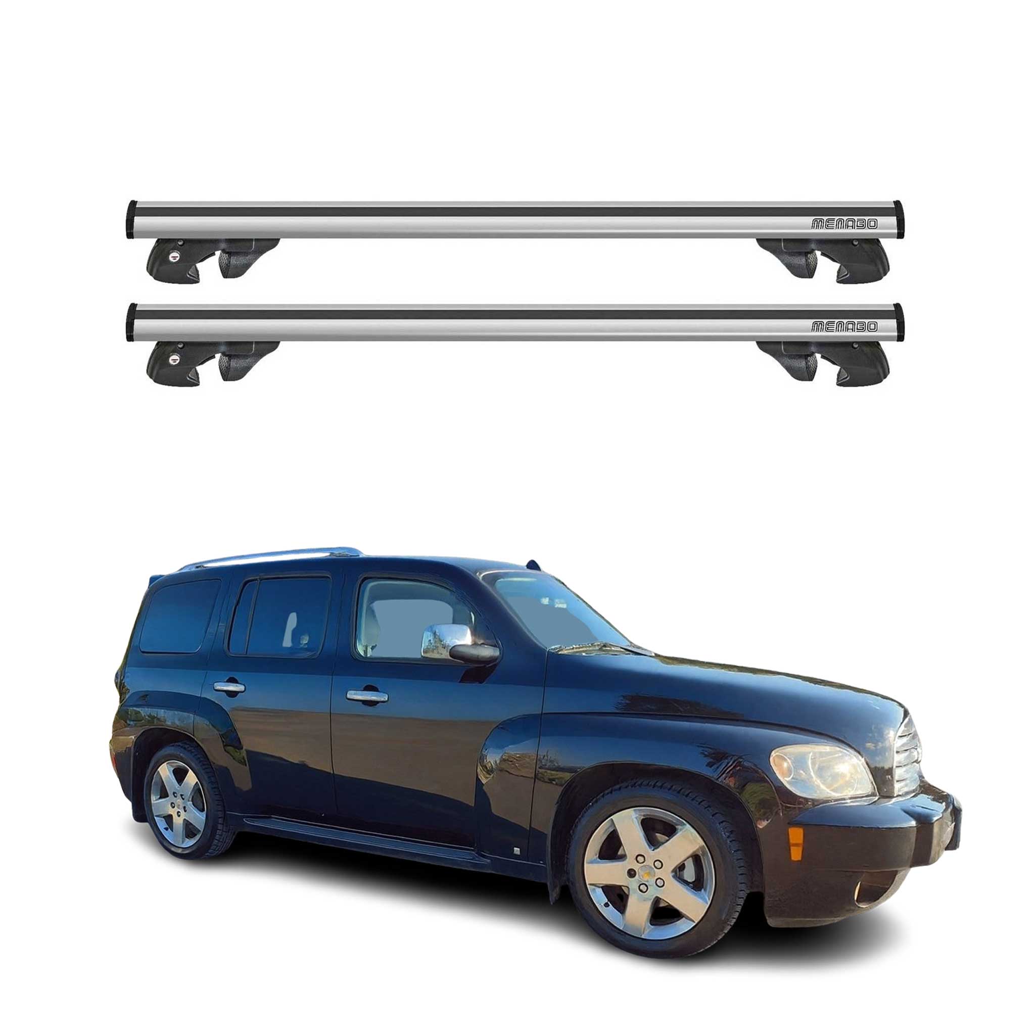2006-2011 Chevrolet HHR Roof Rack Cross Bars Silver
