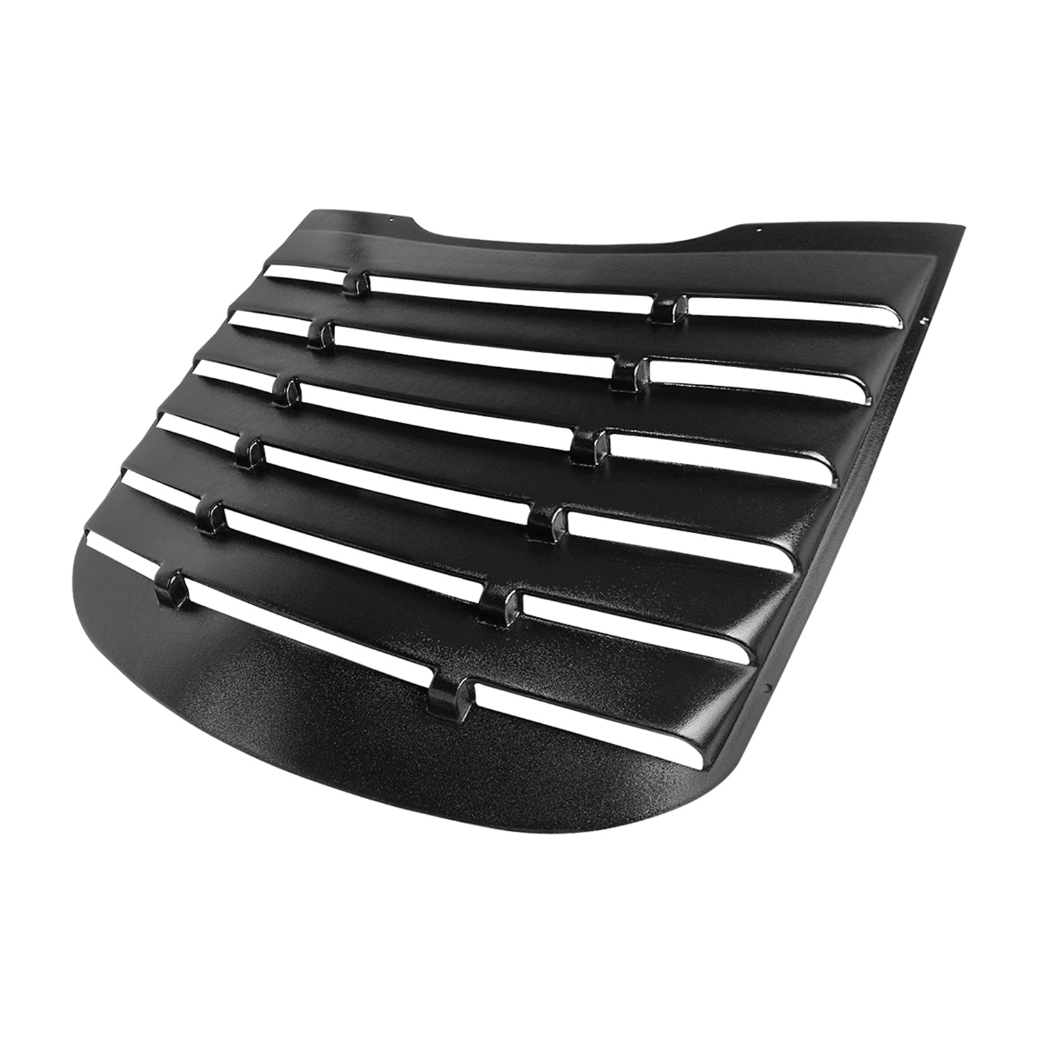 2015-2024 Ford Mustang Glossy Black Textured ABS Vintange Rear Window Louver
