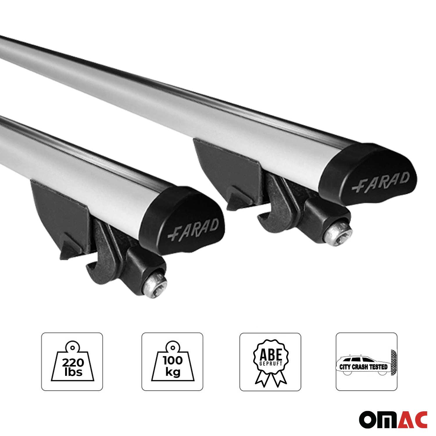 2018-2024 BMW X3 G01 Roof Rack Cross Bars Silver