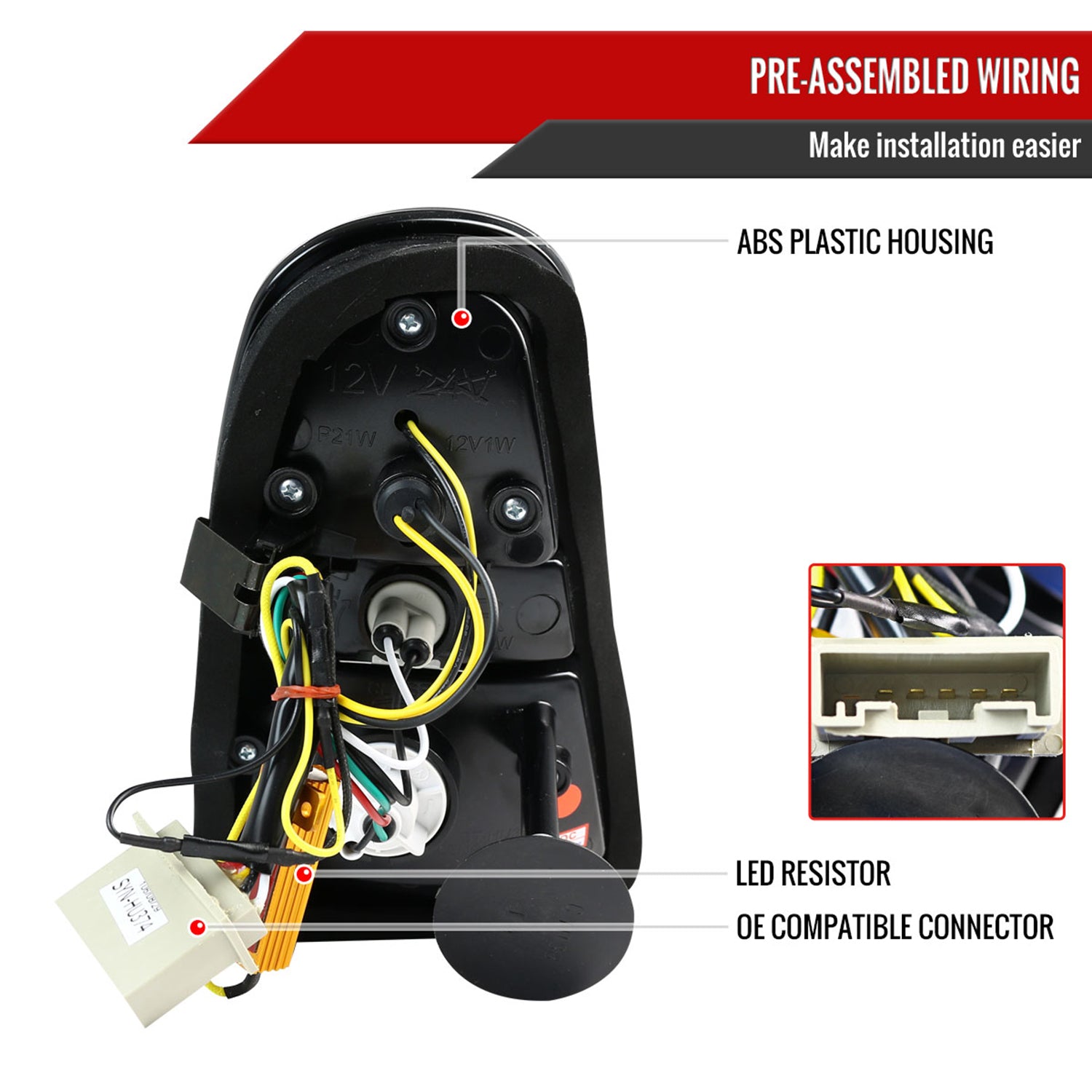 2005-2006 Mini Cooper S LED Tail Lights Chrome Housing/Smoke Lens