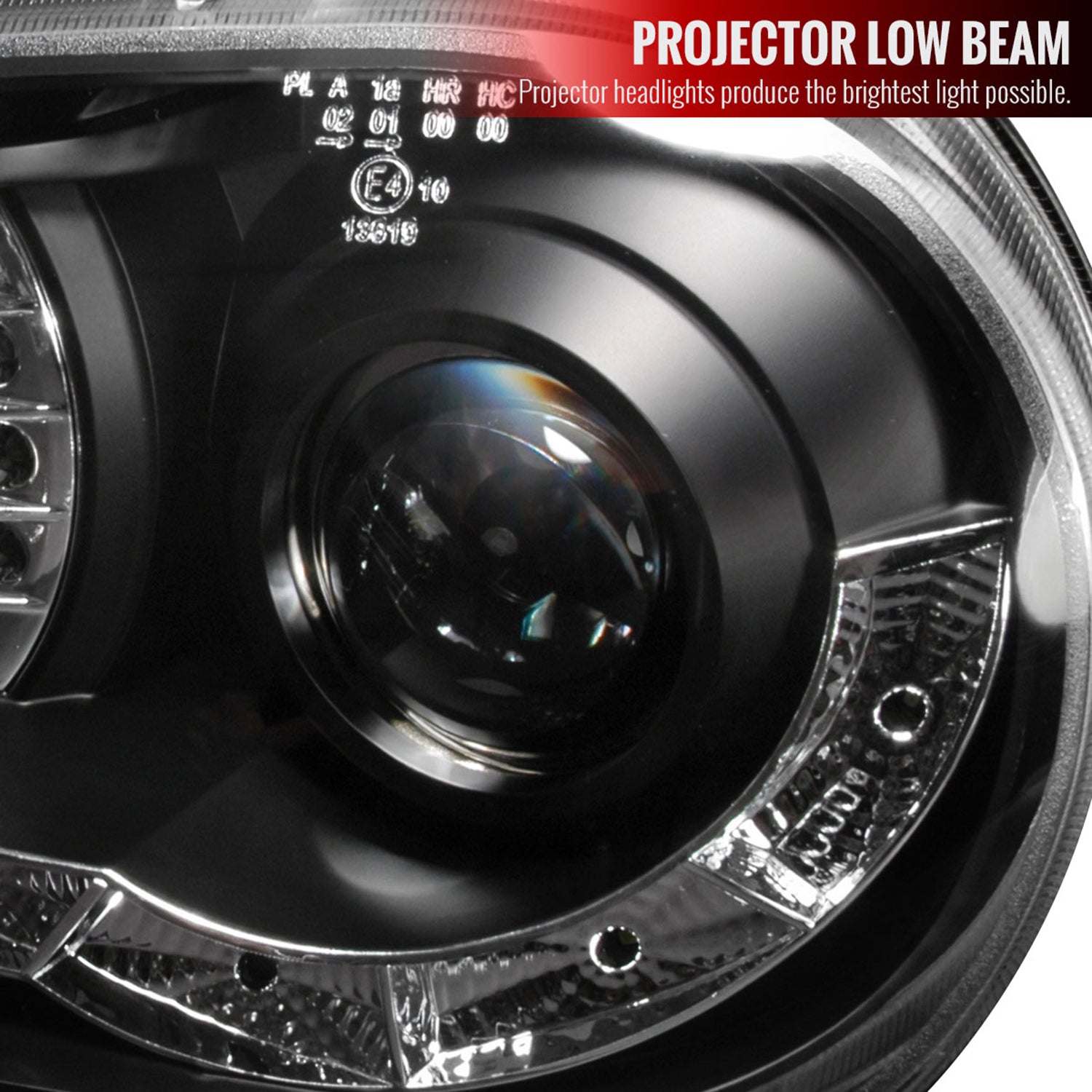 1999-2006 VW Golf Mk4 GTI/R32 Cabrio Headlights R8 LED Light&LED Signal Black