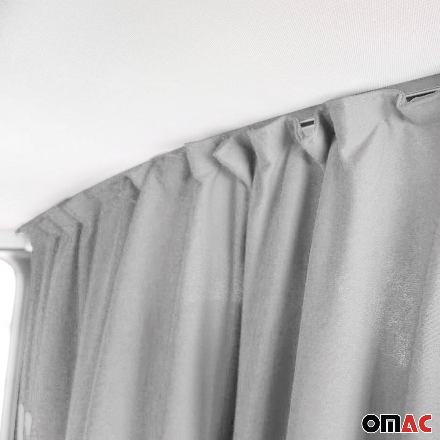 RAM ProMaster Cabin Divider Curtain Privacy Curtains Gray 2 Curtains