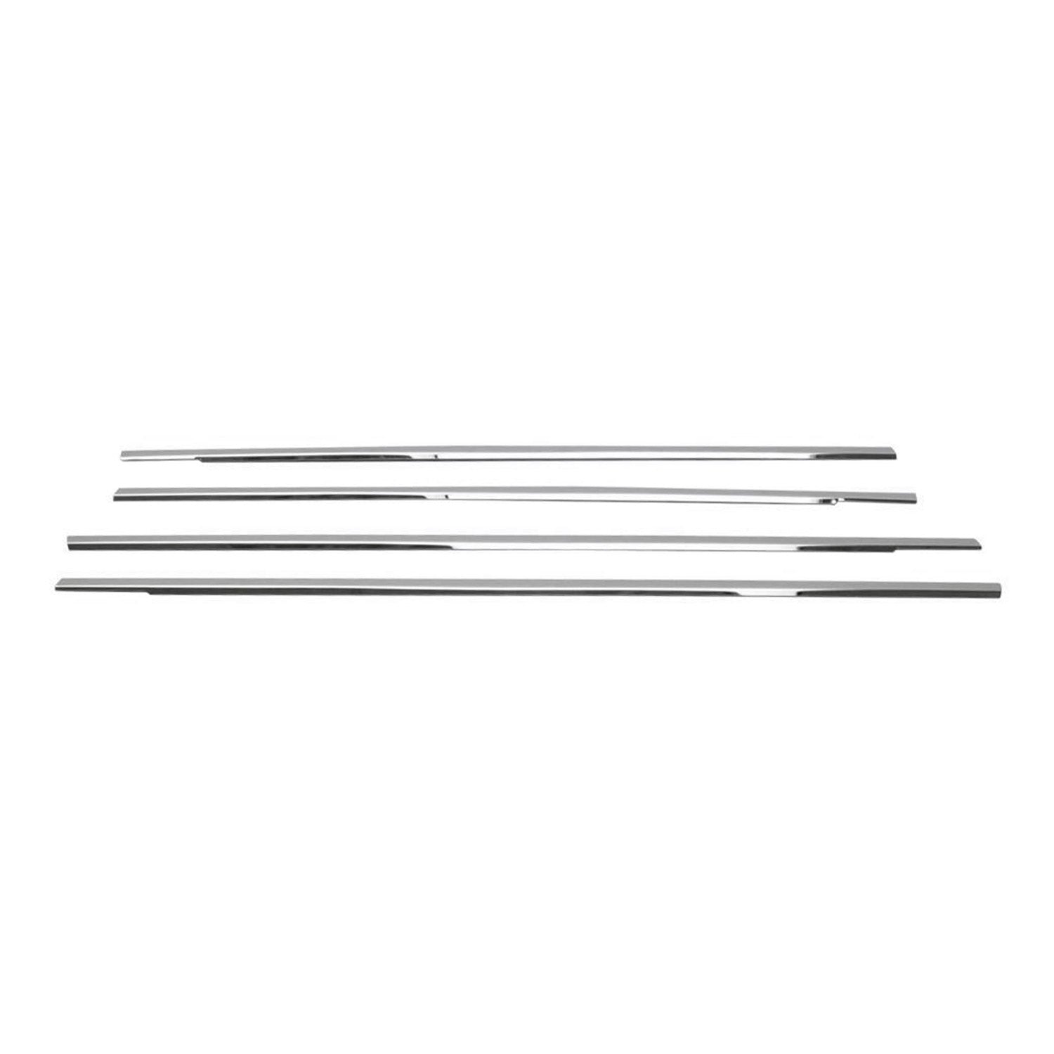 2000-2004 Ford Focus Window Molding Trim Streamer Stainless Steel Silver 4x