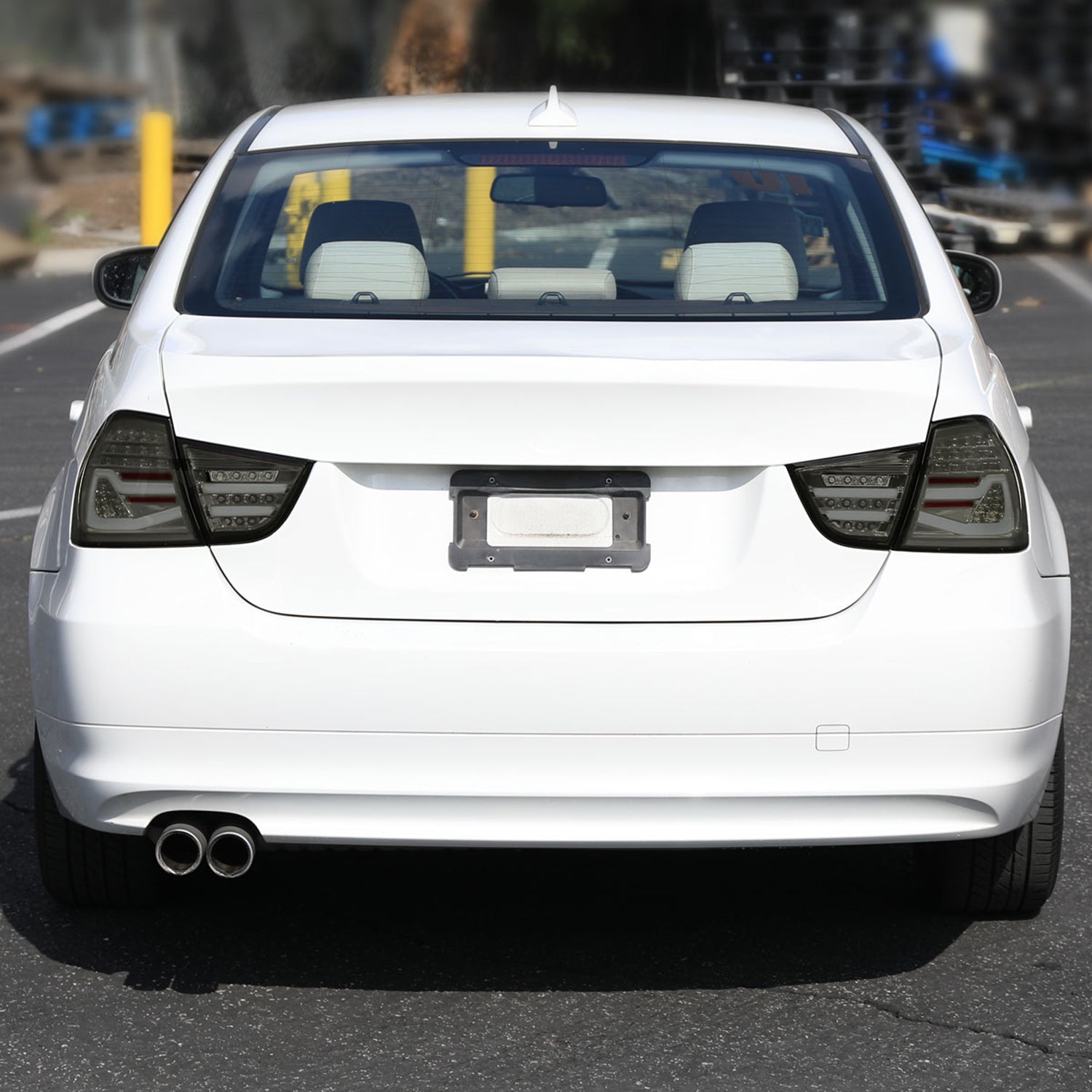 2009-2011 BMW E90 3-Series 4Dr Sedan Red LED Tail Light Chrome/Smoke Lens