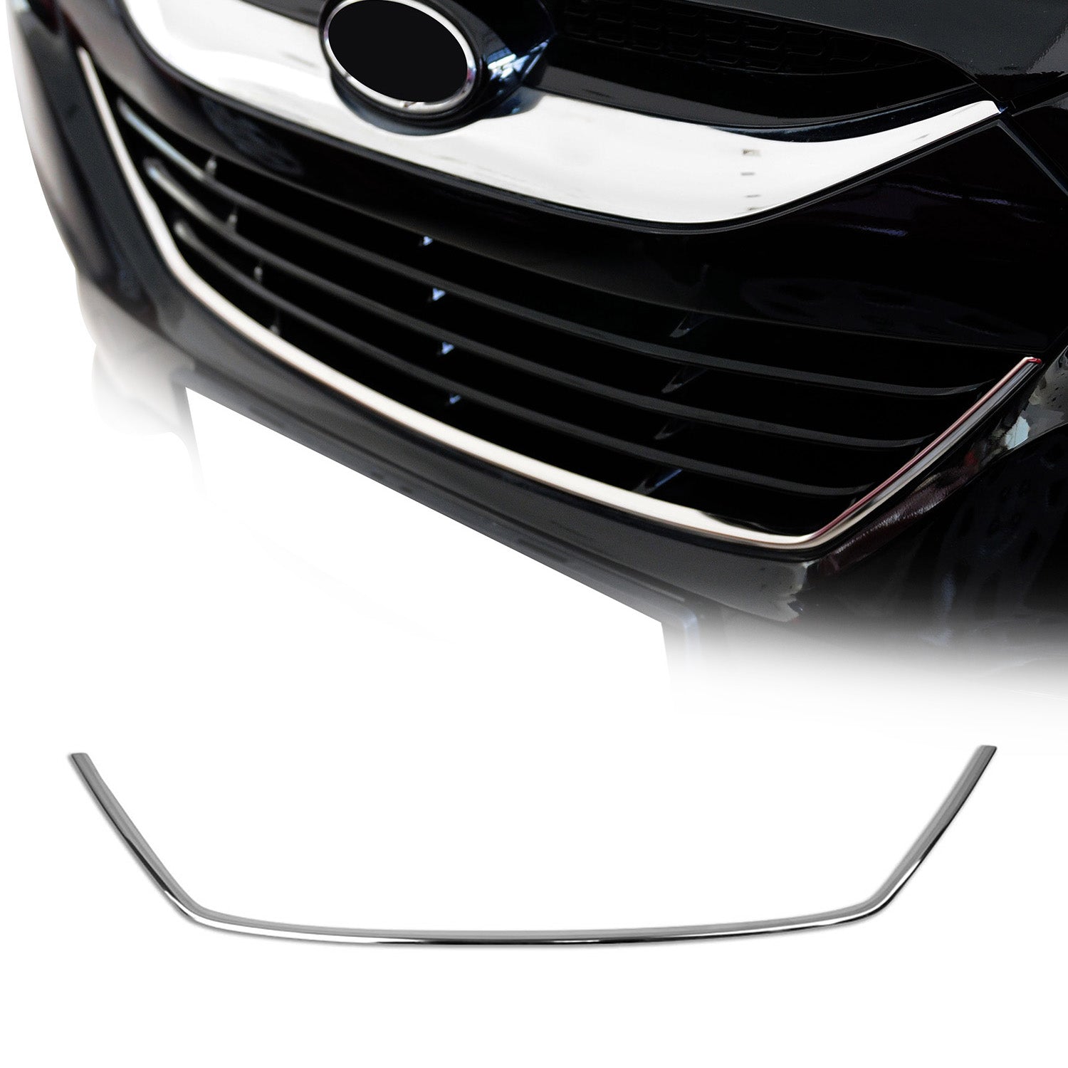 2010-2015 Hyundai Tucson Front Bumper Grill Trim Molding Stainless Steel Silver 1 Pc