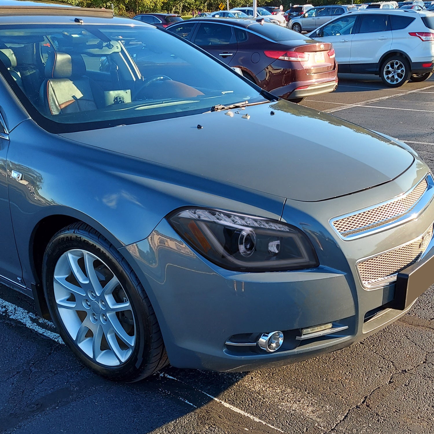 2008-2012 Chevy Malibu LS LT LTZ LED Headlights LED Signal Lights Glossy Black