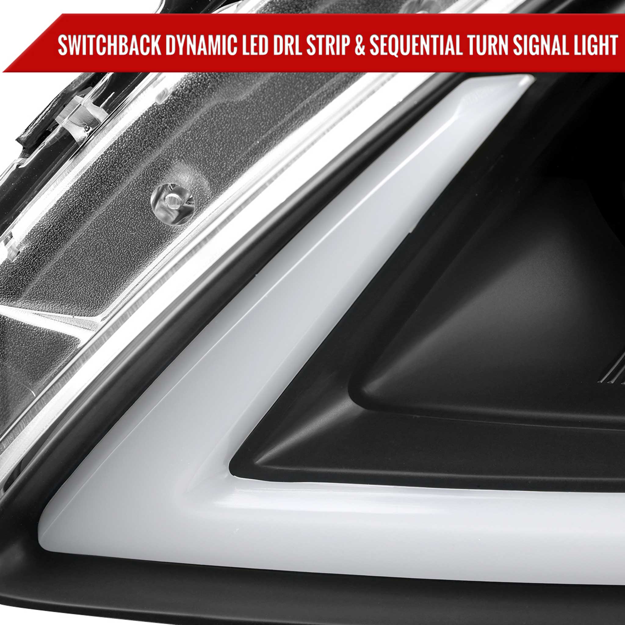 For Infiniti G37 2008-13 / Q60 Coupe 2014-15 LED Projector Headlights Sequential Matte Black Clear Lens Switchback