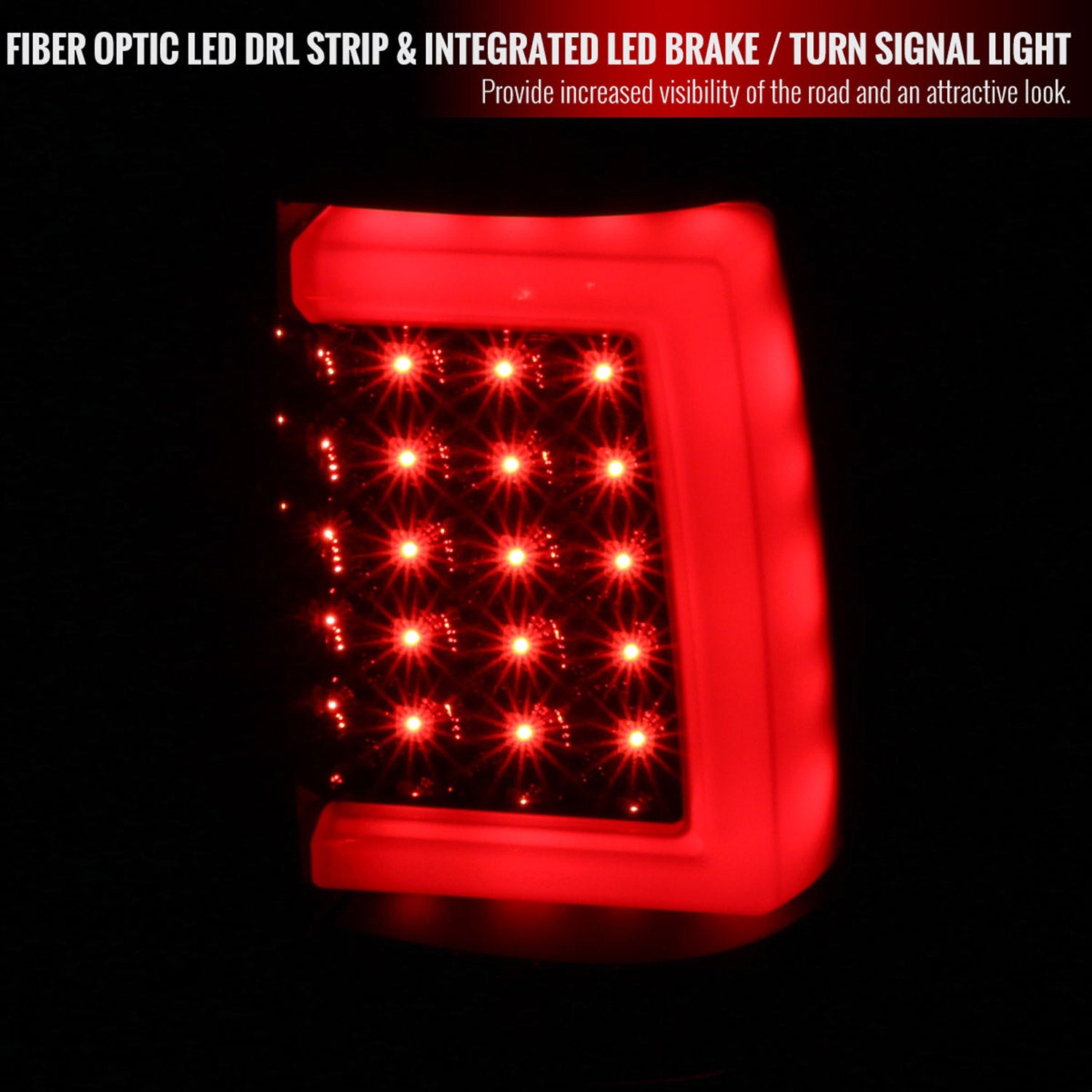 2003-2006 Chevy Silverado LED Tail Lights - G2 Jet Black Housing/Clear Lens