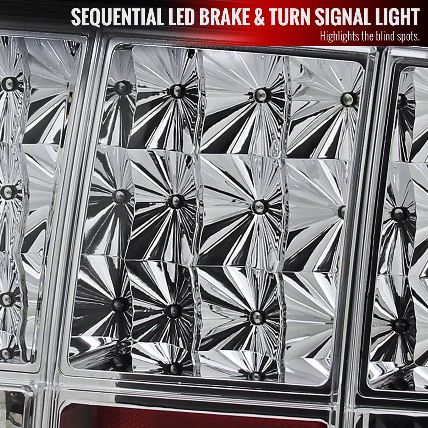 2005-2009 Ford Mustang Sequential LED Tail Lights Chrome Housing/Clear Lens