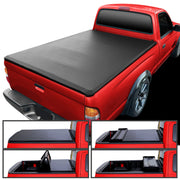 1989-2004 Toyota Compact Pickup Fleetside 6' Bed Soft Quad-Fold Tonneau Cover