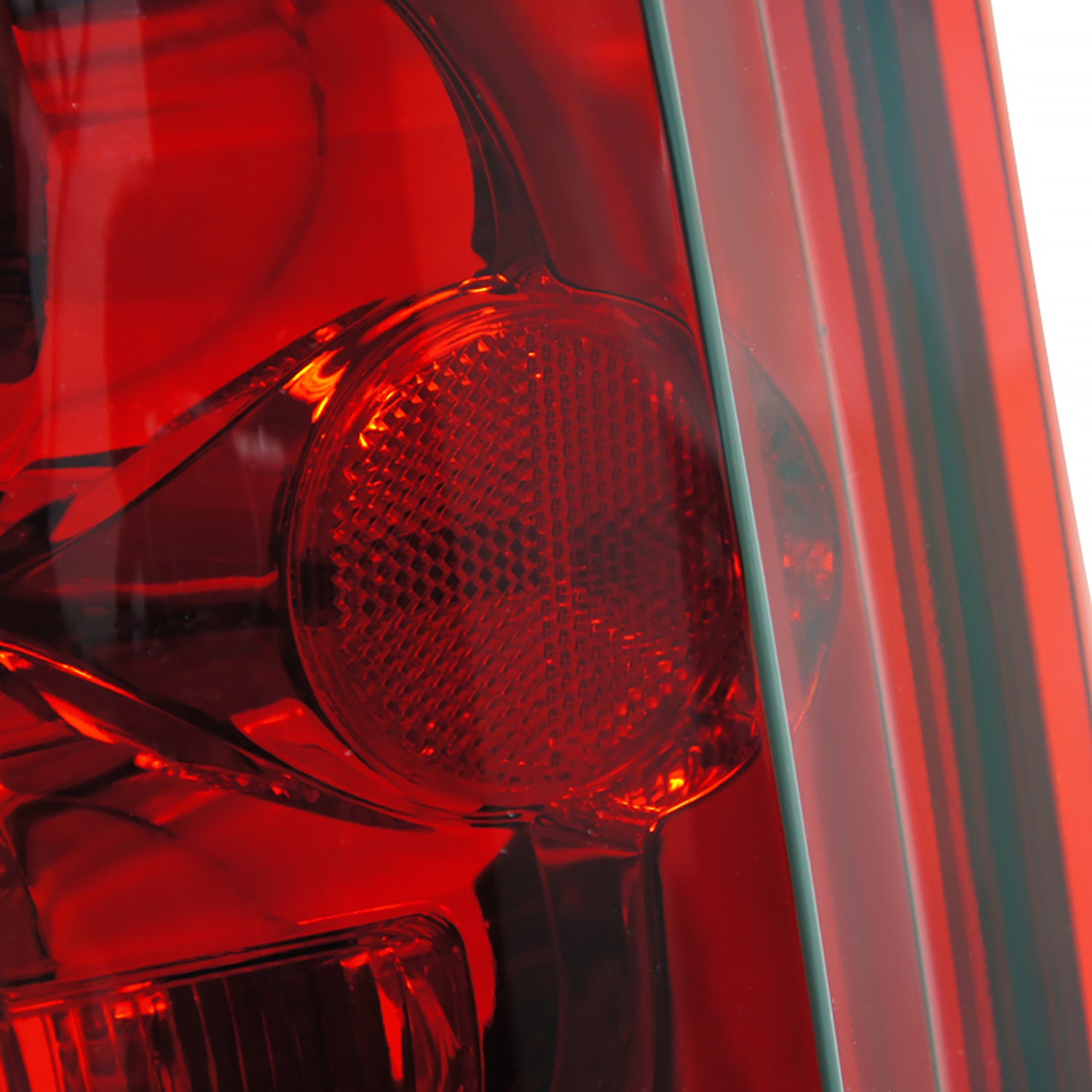 2007-2014 Chevy Tahoe/Suburban Tail Lights Chrome Housing/Red Clear Lens