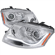 1999-2006 Audi TT LED Bar Projector Headlights Chrome Housing/Clear Lens