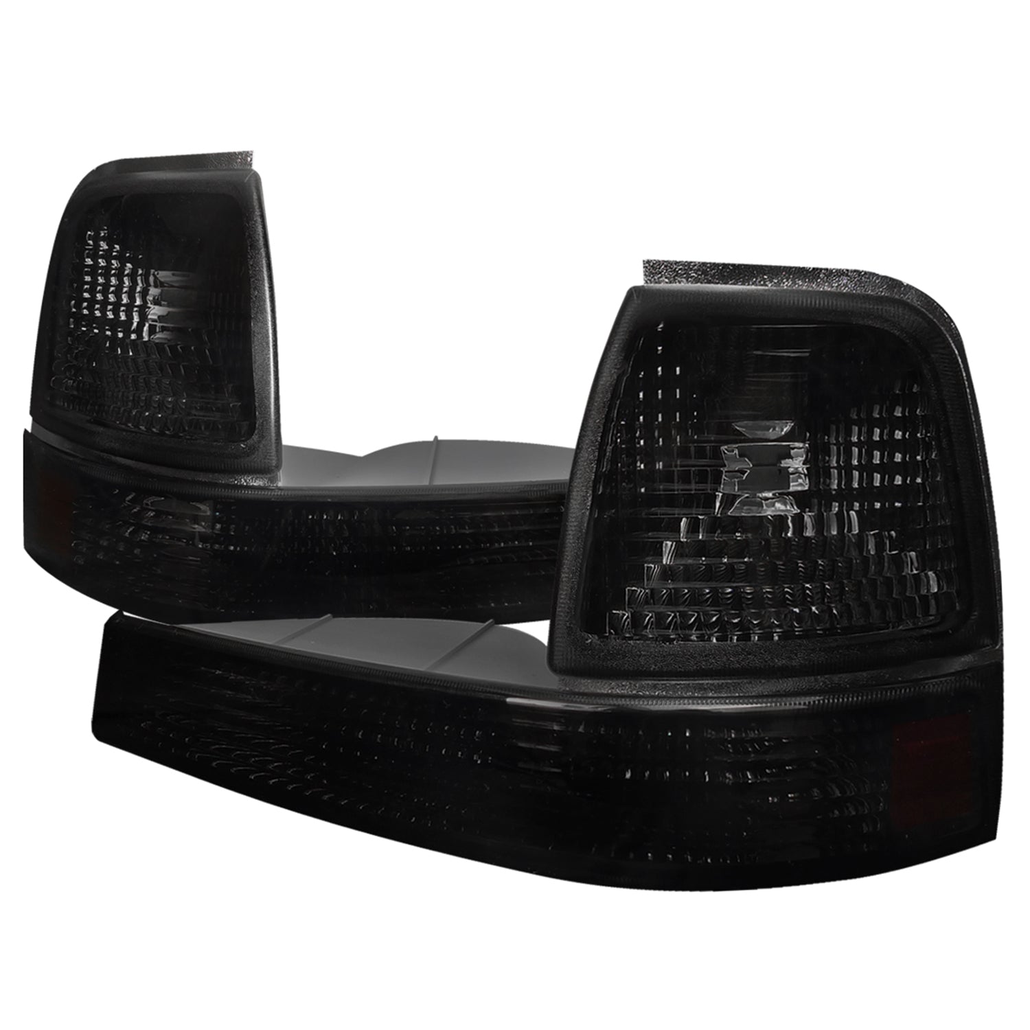 1998-2000 Ford Ranger Corner Parking Turn Signal Lights Chrome/Smoke Lens