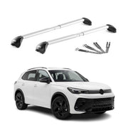 Roof Rack Cross Bars Carrier for Volkswagen Tiguan 3.gen 2024-2026 Alu Silver