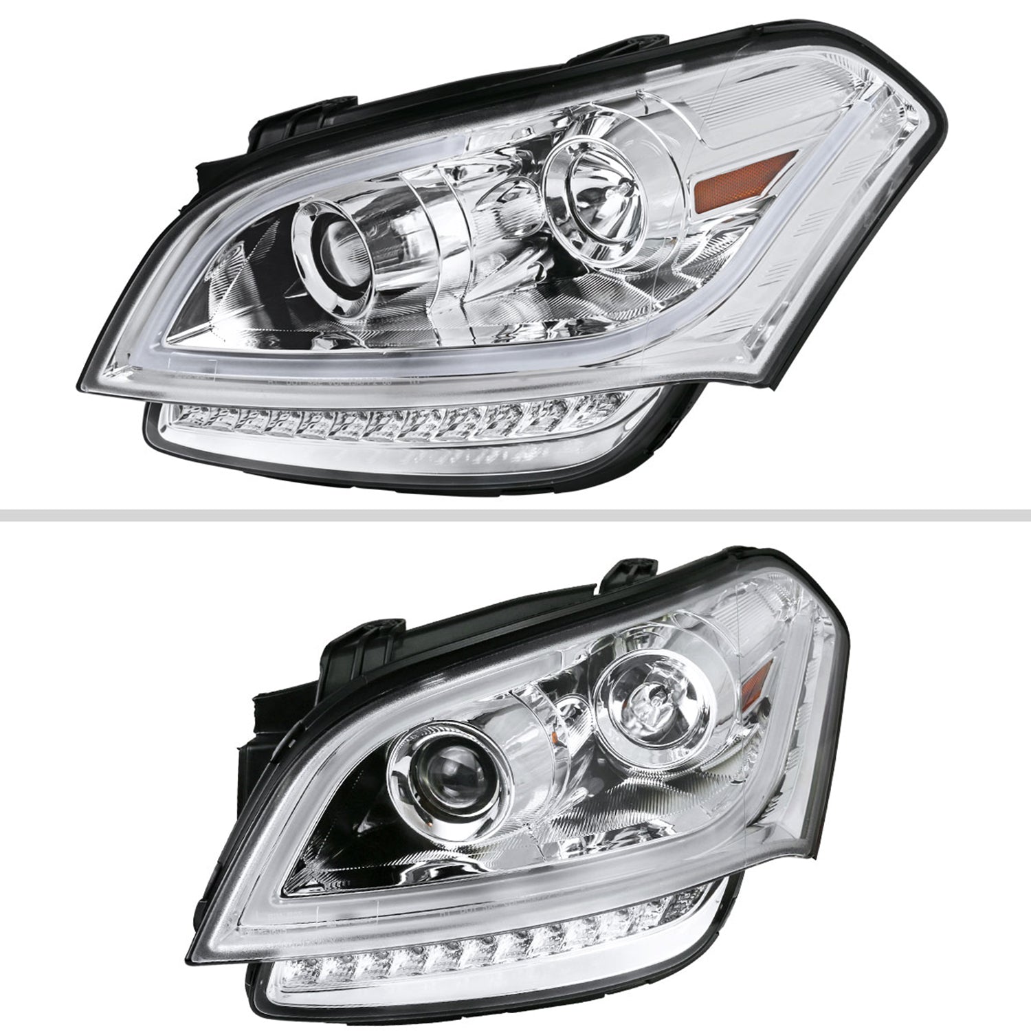 2010-2011 Kia Soul Projector Headlights LED Light Bar&LED Signal Lights Chrome