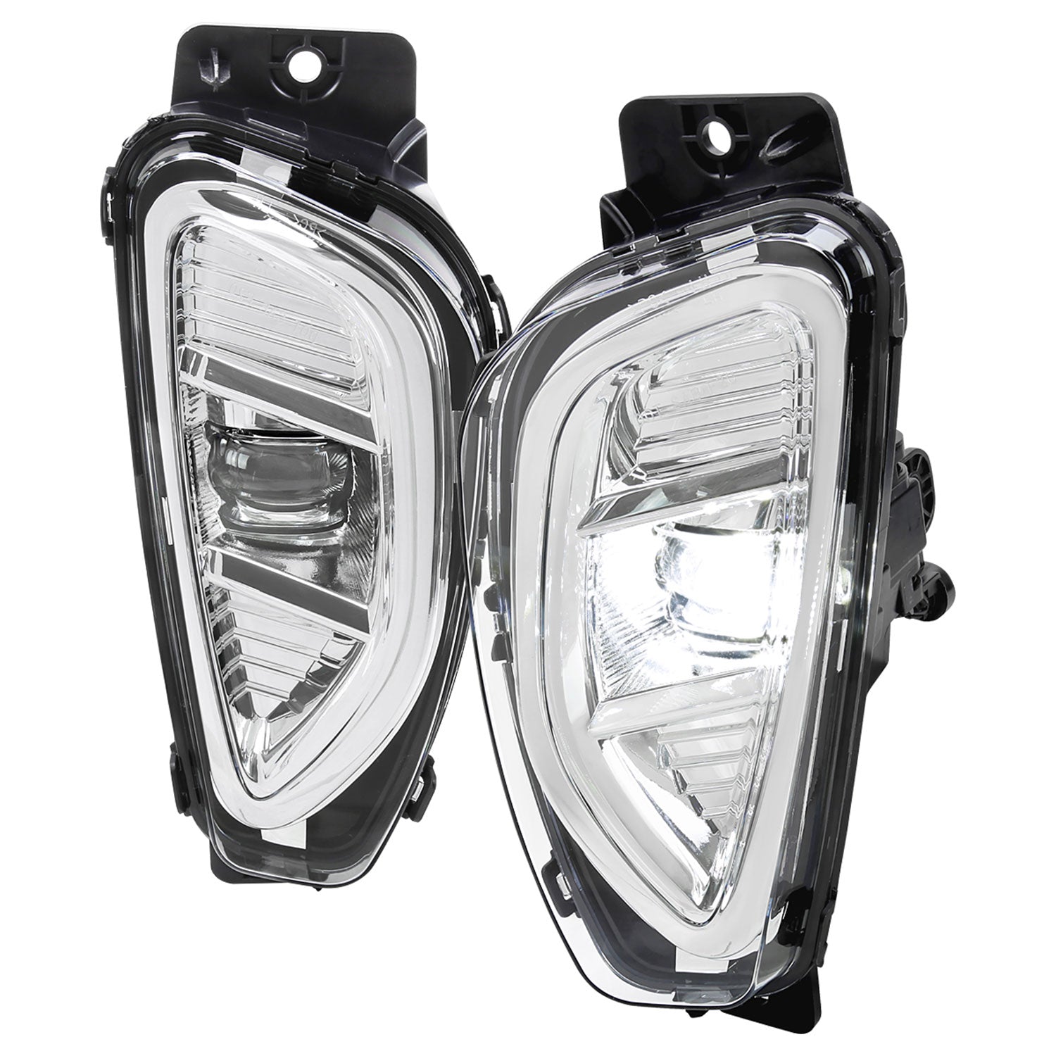 2020-2022 Ford Escape LED Fog Lights Kit Chrome Housing/Clear Lens