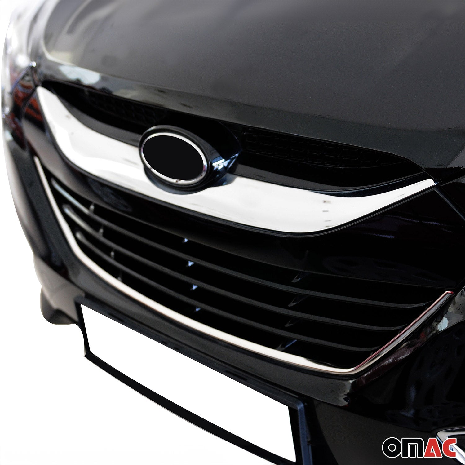 2013-2017 Hyundai Elantra GT Front Bumper Grill Trim Molding Stainless Steel Silver