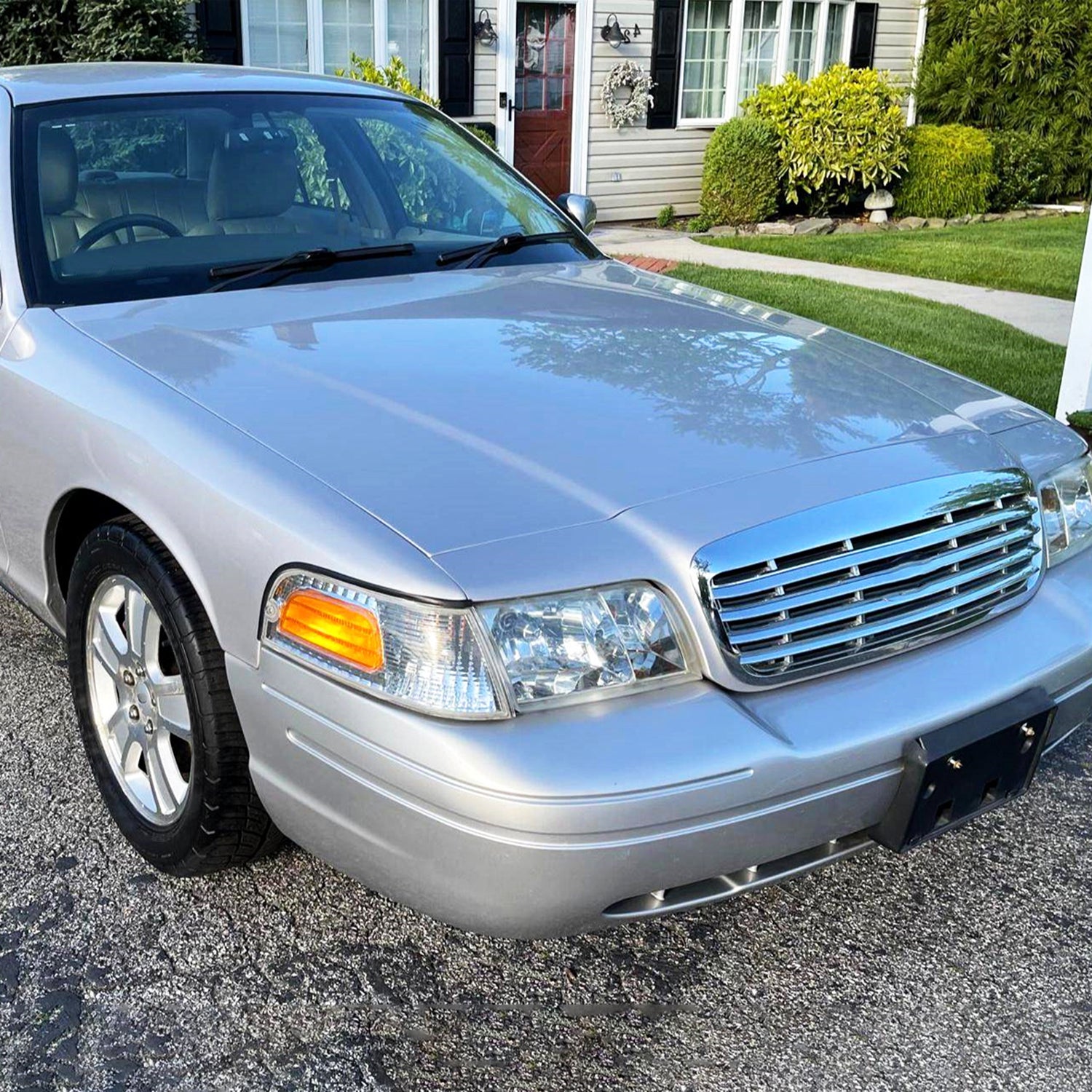 1998-2011 Ford Crown Victoria Factory Style Headlights Chrome/Clear Lens