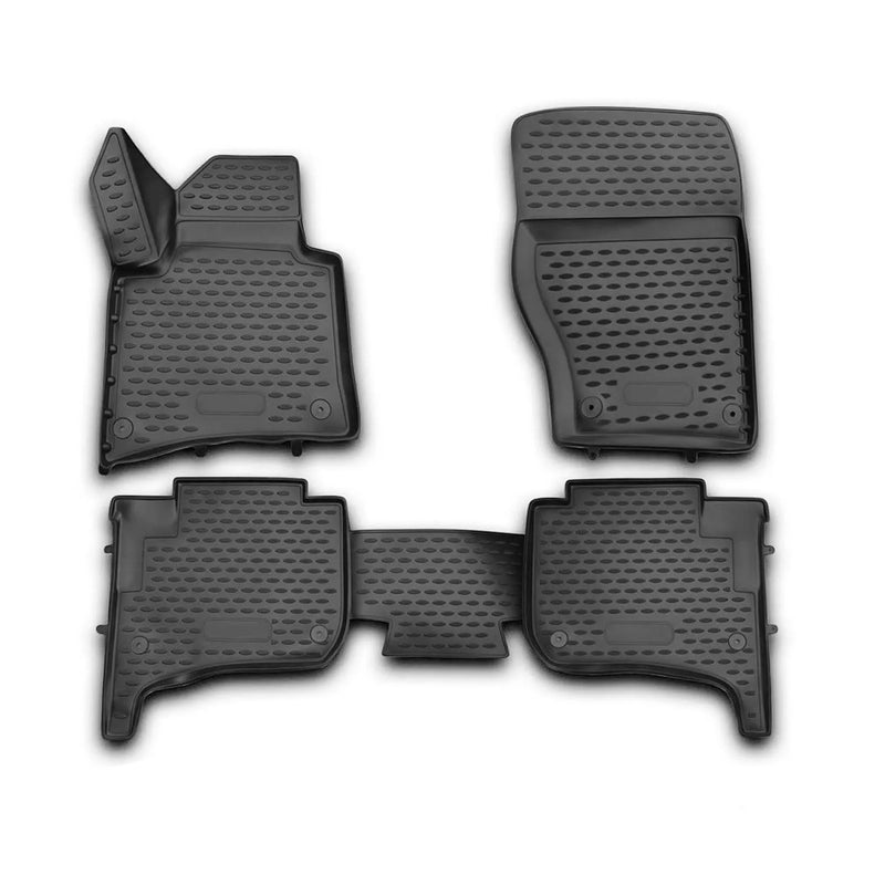 2010-2017 VW Touareg Floor Mats Liners Full Set All Weather Black