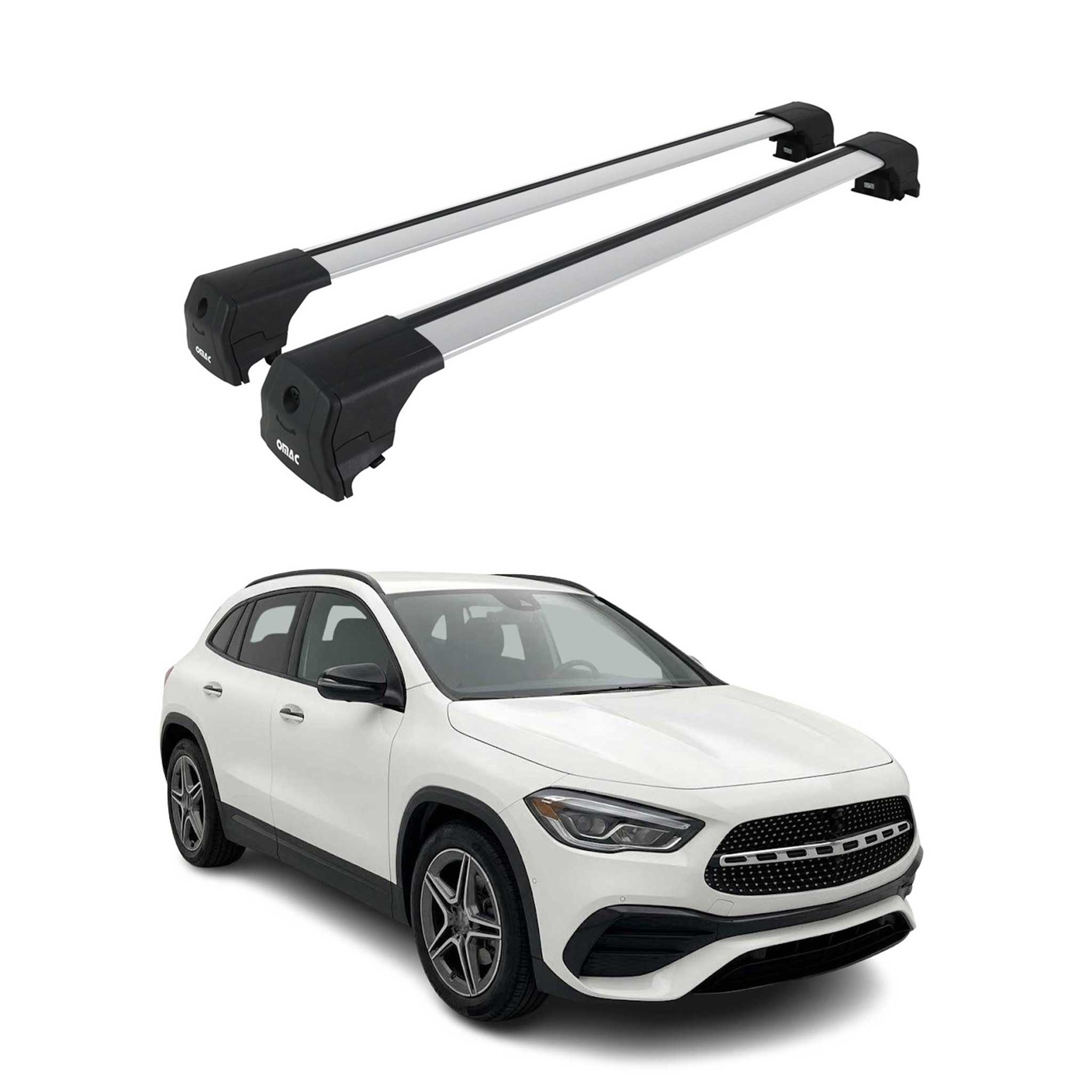 2021-2026 Mercedes Gla Class H257 Roof Rack Cross Bars Silver