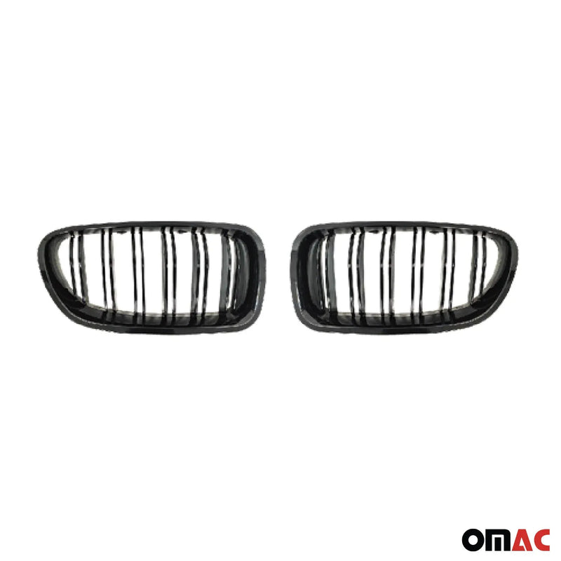 2010-2016 BMW 5 Series F10 Sedan / F10 M5 F11 Touring Front Kidney Grille Grill M-Tech Gloss Black