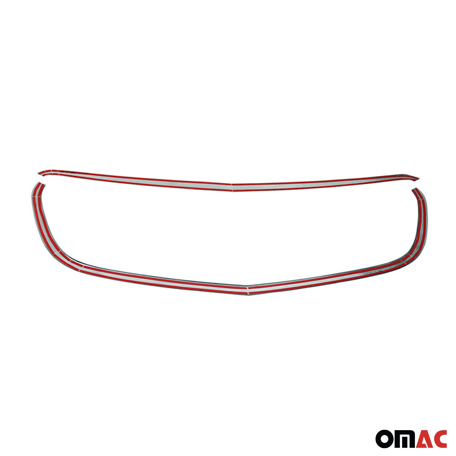 2016-2020 Mercedes Metris Front Bumper Grill Trim Molding Stainless Steel 2Pcs