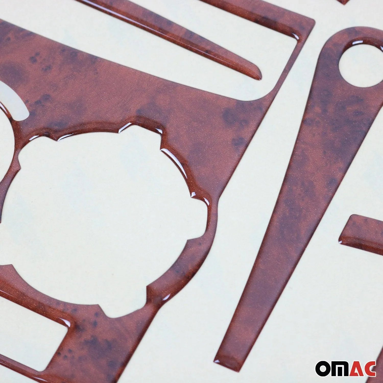 2015-2025 Ford Transit Wooden Look Dashboard Console Trim Kit 30 Pcs