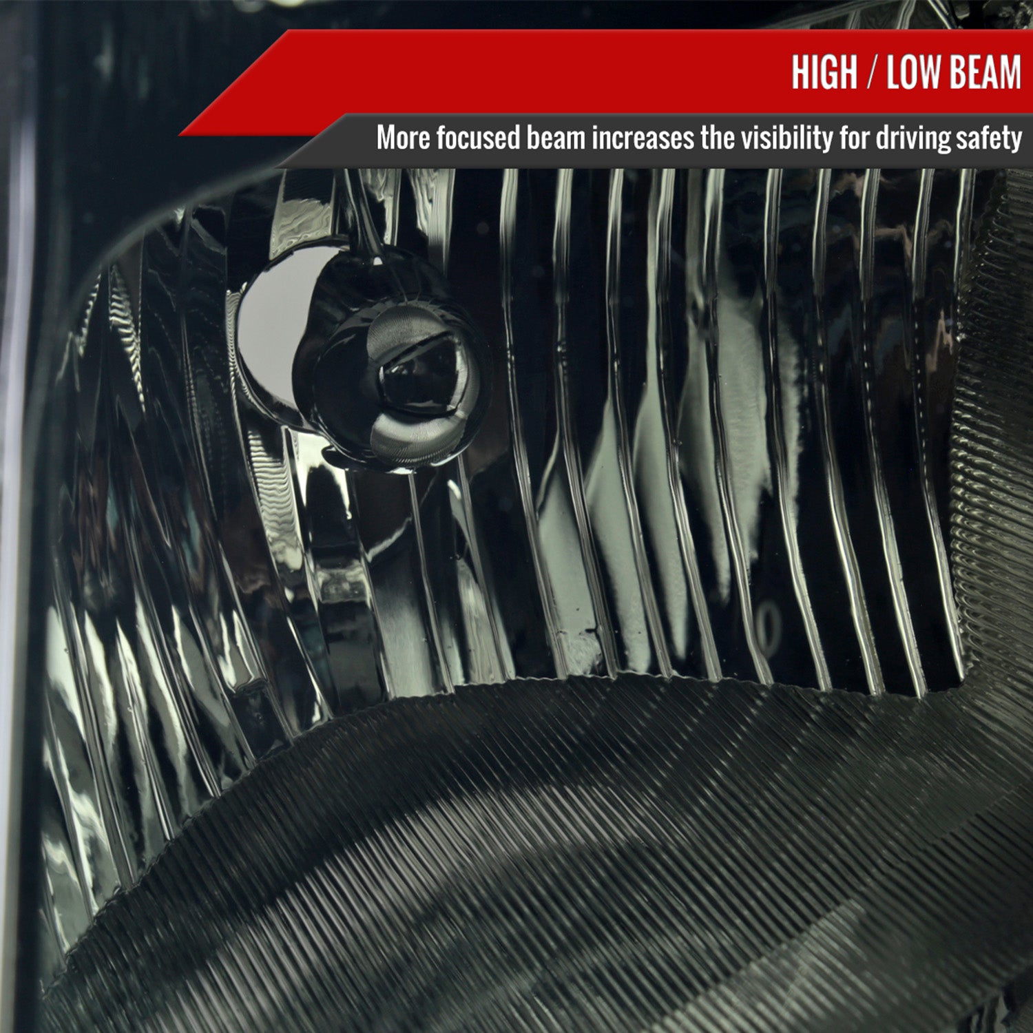 2007-2009 Nissan Sentra Factory Headlights w/Amber Reflector Chrome/Smoke