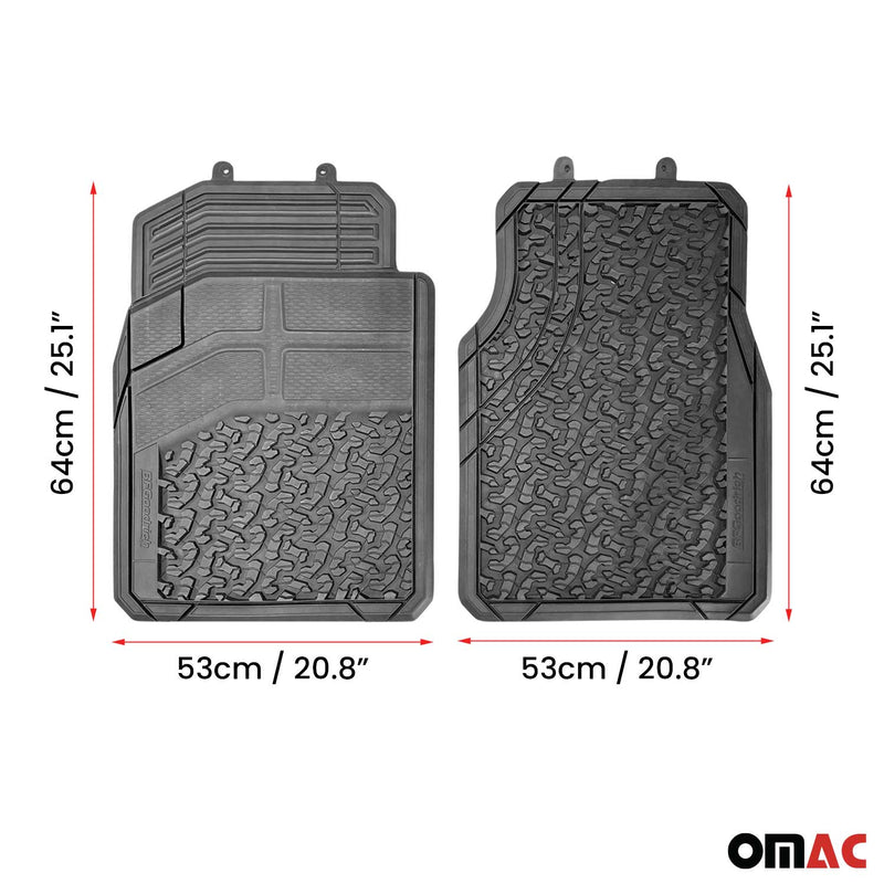 Semi Custom Trim fit Floor Mats Liners for Dodge Trucks & SUV All Season Rubber